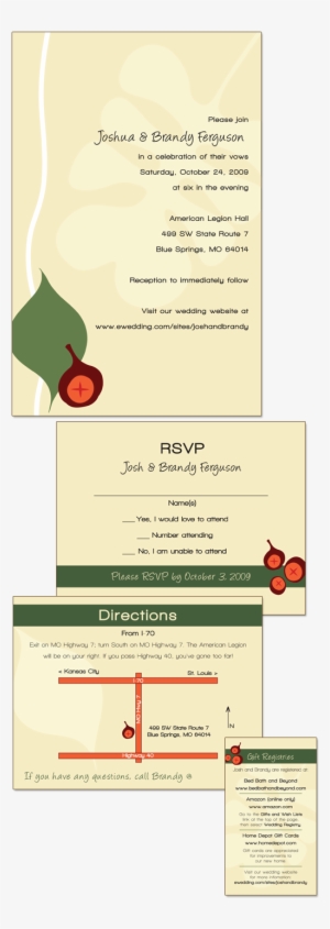 I Designed These Invitations For My Own Vowel Renewal - Brochure