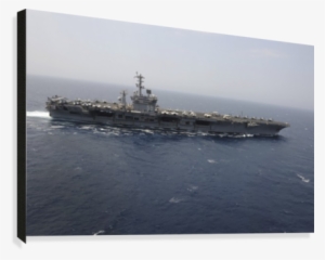The Aircraft Carrier Uss Nimitz Transits The Red Sea - Poster: The Aircraft Carrier Uss Nimitz Transits