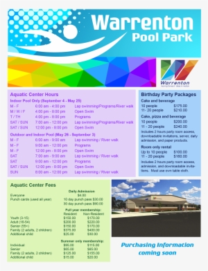 Warrenton Pool Park Fb - Flyer