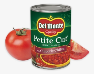 Petite Cut Diced® Tomatoes With Chipotle Chilies - Del Monte Petite Cut Diced Tomatoes 14.5 Oz. Can