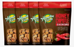 Honey Chipotle Cashews - Hampton Farms Peanuts, Raw - 1 Lb