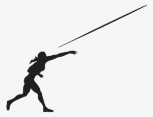 Svg Free Library Athlete Clipart Approach - Javelin Throw