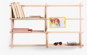 Foldin, Wall Mounted Modular Bookcase-0 - Shelf