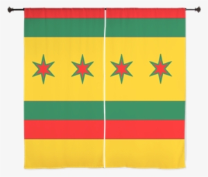 Rasta Chicago Flag Curtains $53 - Chicago