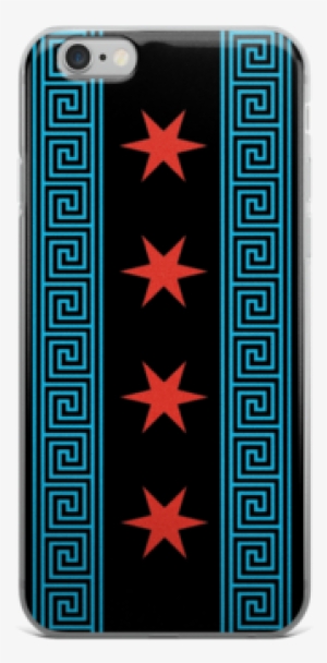 Greek Chicago Flag Iphone Case - Chicago Flag Iphone Case