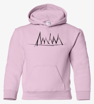 Mountain Brush Strokes Youth Hoodie