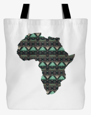 African Pride Ankara Tribal Pattern 89 Tote Bag, 18 - Africa Logo