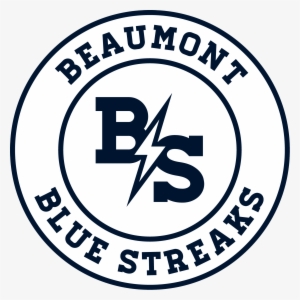 Beaumont School Blue Streaks - 25 Year Anniversary Logo