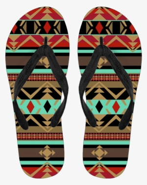 Limited Edition ☆ Men Tribal Pattern Flip Flops - Flip-flops