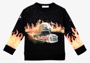 Stella Mccartney Kids Arlie Sweater Car Flames Eagle - Sweatshirt