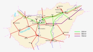 Power Lines Hungary - Map
