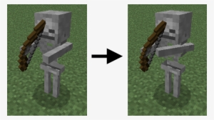 This Patch Fixes The Skeleton's Arms That Are Using - Minecraft Bow And Arrow Man
