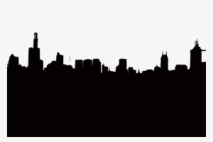 Svg Black And White Download Wallpaper Gotham City - City Skyline Silhouette