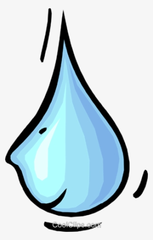 Water Drop With Face Royalty Free Vector Clip Art Illustration