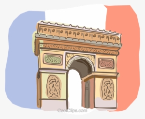 Paris, France, Arc De Triomphe Royalty Free Vector - Arc De Triomphe Clipart Png