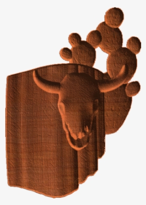 Western Cow Skull Cactus Blanket - Bull