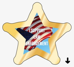 Sheriff Star Recognition Label, 4cp - Sheriff
