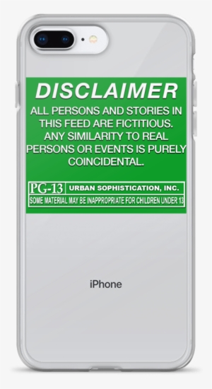 Disclaimer Iphone Case - Iphone