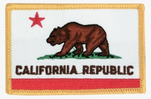 California - Flag Patch - Drapeau De La Californie