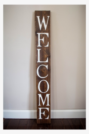 Reclaimed Oak 'welcome' Sign