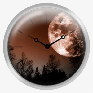 Red Moon Rissing Over Dark Forest - وخسف القمر