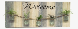 Diy Air Plant Pallet Welcome Sign - Flowerpot