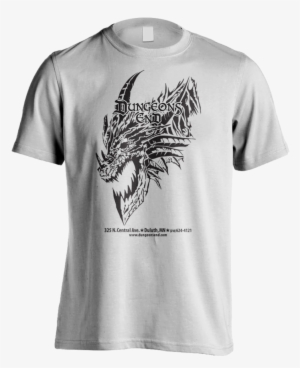 Dungeons End Dragon Head - Beige T Shirt Design