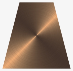 Parallelogram Flat Brushed Circular Copper Metallic - Wood