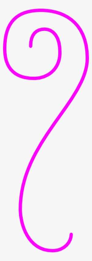 Pink Vertical Flourish Clip Art - Pink Vertical Divider