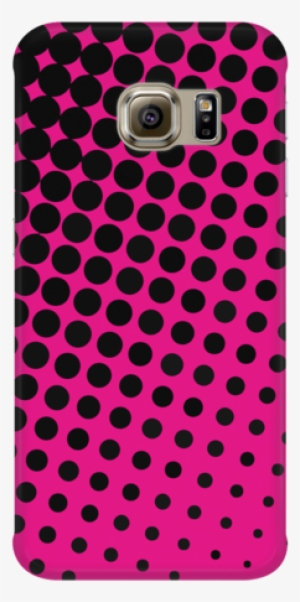 Black And Pink Halftone Phone Case - T-shirt