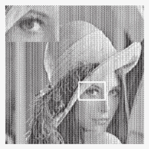 Example Of Simulated Gravure Printing Halftone - Lena