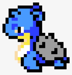 Pixel Lapras - Pixel Art Pokemon Lapras