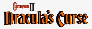 Castlevania Iii Dracula's Curse Logo - Castlevania Iii: Dracula's Curse
