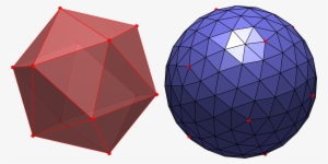 I've Plotted Original Icosahedral Vertices In Red Onto - Triangle