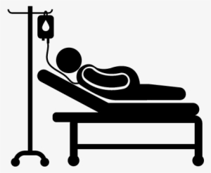 Patient On Bed Icon Png Lying Archives ⋆ Free Vectors, - Hospital Bed Vector Png