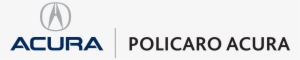 Policaro Acura Logo 2016 Horizontal