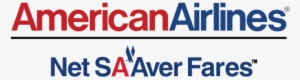 American Airlines Net Saaver Fares Logo Png Transparent - American Airlines