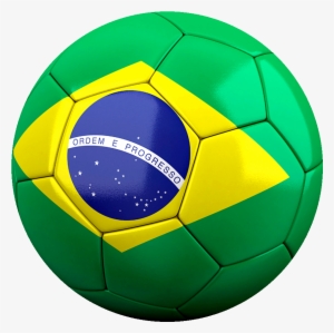 Bola De Futebol Png - Brazil Soccer Ball Png