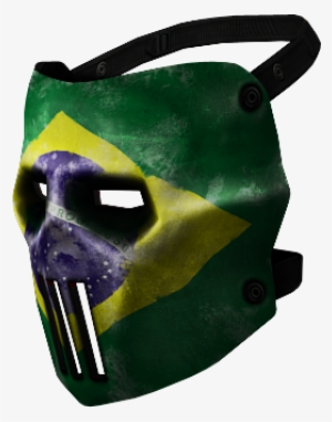 Uma Máscara Que Protege Seu Rosto Completamente E Pode - Mascara Bandeira Do Brasil