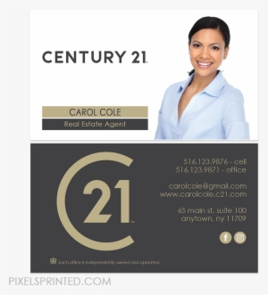 New Century 21 Logo Cards, Century 21 Business Cards, - Century 21 New Brand Business Cards