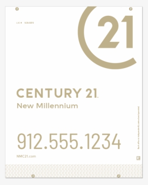 Century 21® Hanging Sign Panels-30x24ho Des2w - Century21 For Sale Signs