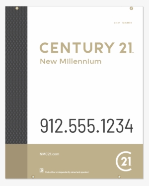 Century 21® Hanging Sign Panels-30x24ho Des3w - Century21 For Sale Signs
