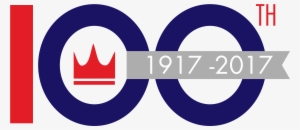 100th Crown Logo - Circle