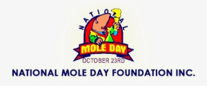 Celebrated Annually On October 23 From - National Mole Day Logo