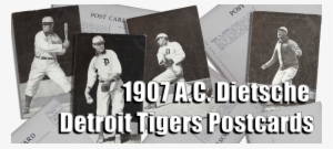1907 Dietsche Detroit Tigers Postcards - Detroit