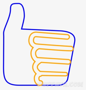 How To Draw A Thumbs Up Emoji - Drawing