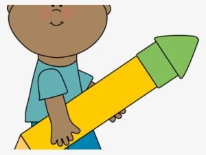 Pencil Clipart Boy - Clip Art