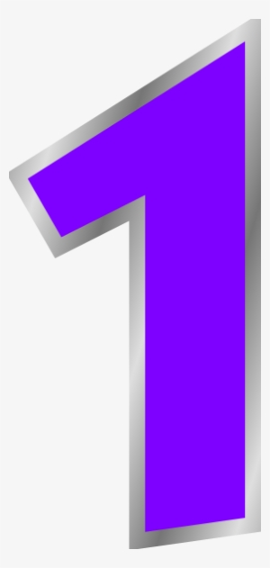 Number 1 Purple Clip Art - Purple Number 1