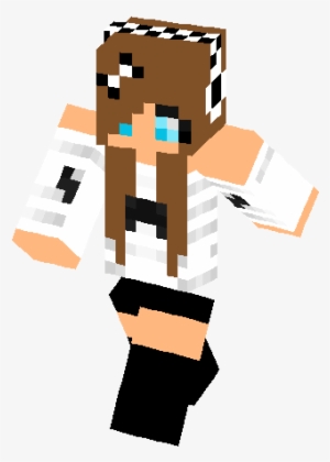 Mustache Girl With Bow Skin - Bow On Minecraft Skin