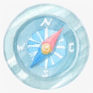 Hand Drawn Compass Png Element - Portable Network Graphics